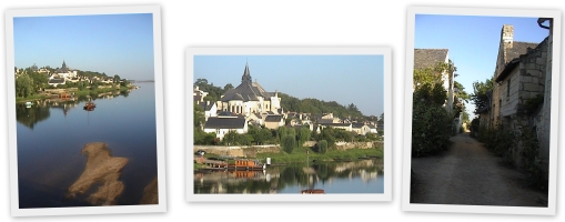 Candes St. Martin on the Loire river