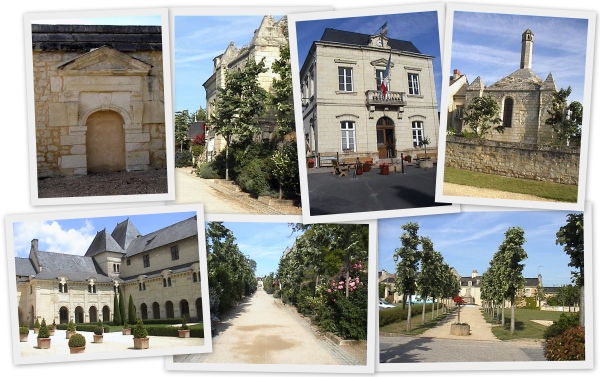 Fontevraud Local crafts, Town hall, Lantern of the dead, Abbey cloisters, St Catherine's alley, Place du 8 mai