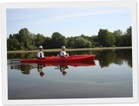 Canoe-kayak on the Loire  river